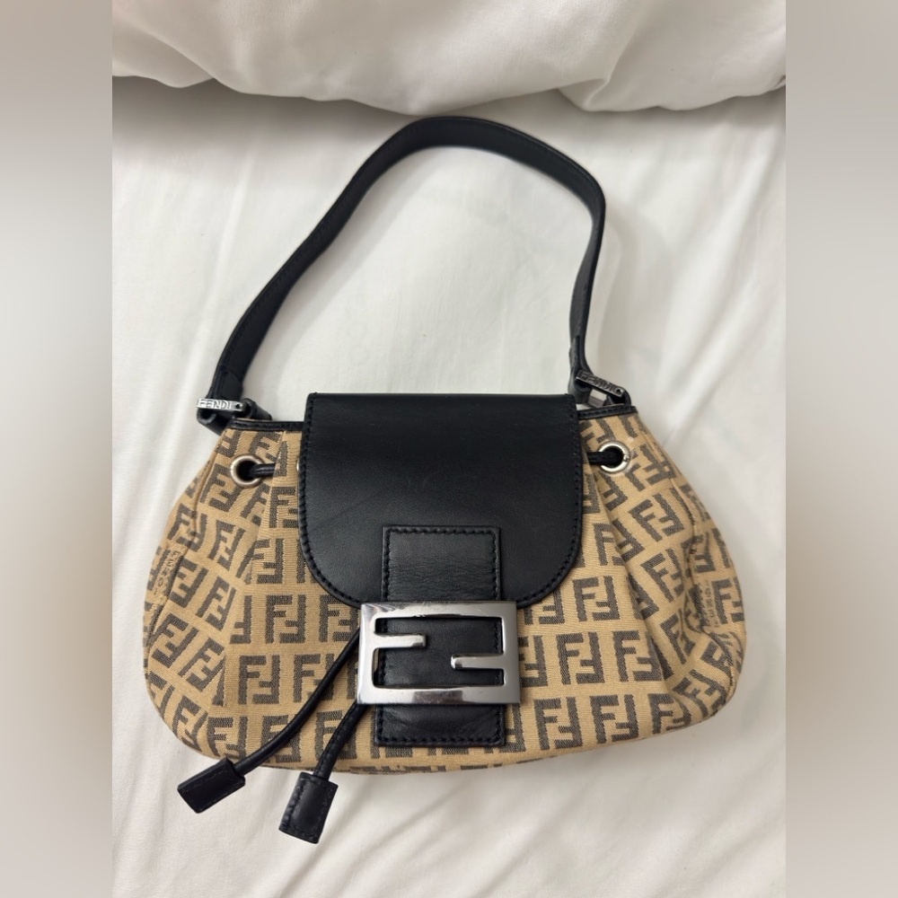 Fendi zucchino mini baguette bag